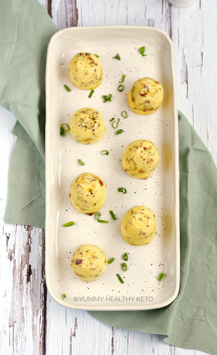 Instant Pot Bacon Egg and Cheese Bites Yummy Healthy Keto