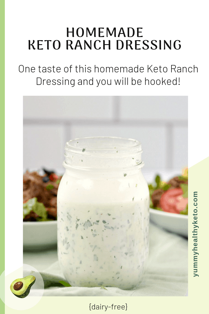 Keto Ranch Dressing - Yummy Healthy Keto