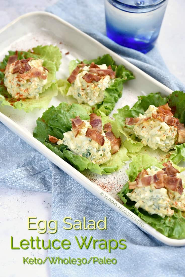 Egg Salad Lettuce Wraps Yummy Healthy Keto